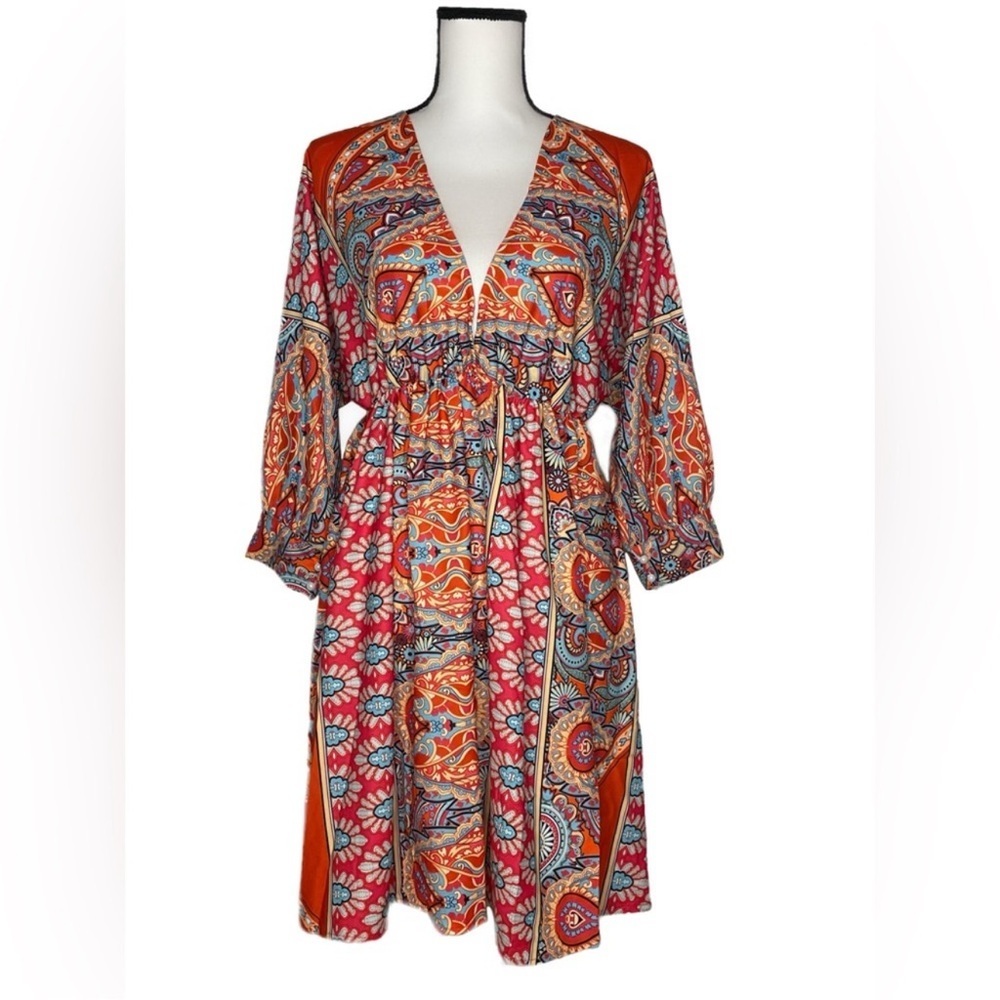 ** SOLD**Boho NWOT Summer Dress, long sleeve, size Small - Picture 12 of 16